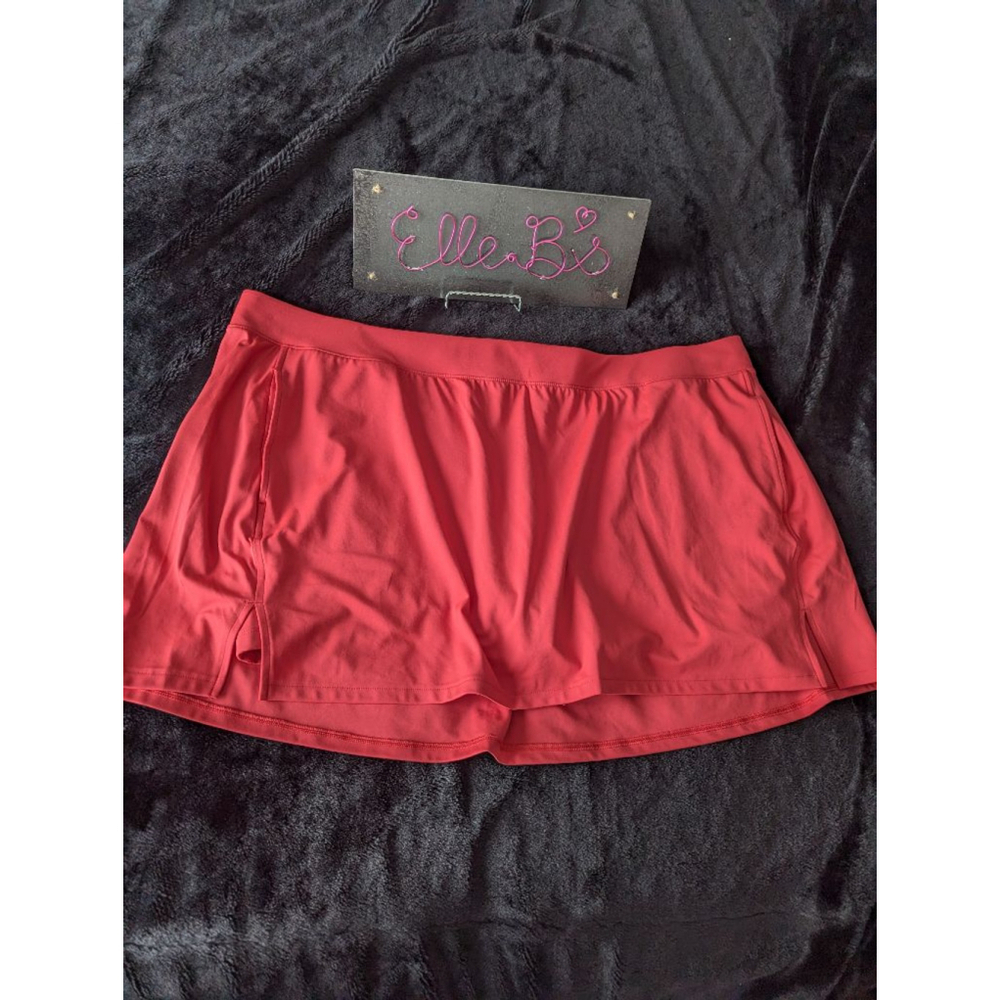 NWOT All in Motion Coral Pull on Skort W/ Liner 3X